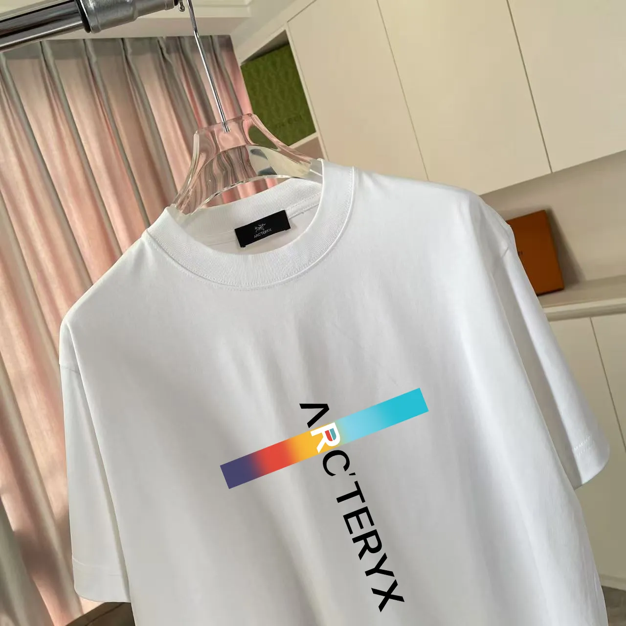 ARC'TERYX* 2025 New Arrival logo t g Same Style Size：S M L XL XXL ：Black White Pink Gray